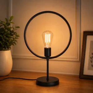 Modern Ring Edison Table Lamp
